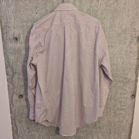 Ralph Lauren LRL Mens 16-32/33 Red White Check Button-Down Dress Shirt Classic - Picture 2 of 10